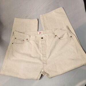 Levi's Beige 501 Jeans (pre shrunk) 46"×29"